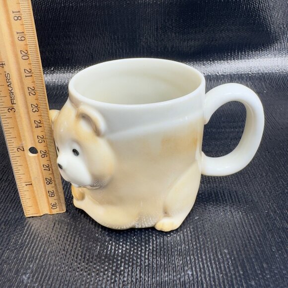 Vintage Bear Shaped Coffee Mug Cup Set 2 3D Mugs Cups Whimsical Kitchenware Mugs - Picture 3 of 14